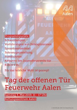 Plakat zum Tag der offenen Tür der Feuerwehr