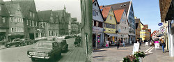 Aalener Innenstadt 1976 und 2015