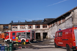 Teile des historischen Verwaltungsgebäudes konnten glücklicherweise vor den Flammen gerettet werden.