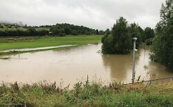 The picture shows the flood on the Dürrwiesen on July 5th 2021.