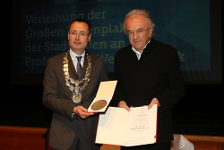 Große Ehrenplakette der Stadt Aalen für Werner Sobek