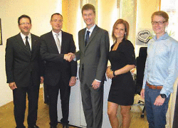 Oberbürgermeister Rentschler besucht Innovationsmanager Dr. Andreas Ehrhardt