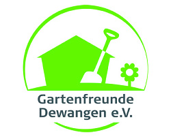 Auf dem Bild ist das Logo des Vereins der Gartenfreunde Dewangen e.V. zu sehen.
