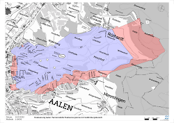 Auf dem Bild ist der Lageplan der Evakuierungszone mit Gefährdungsbereich zu sehen.