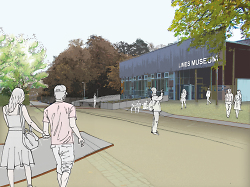 So wird sich der Eingangsbereich des Limesmuseums künftig präsentieren. 