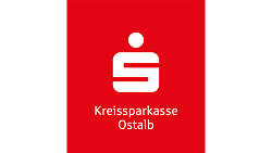 Auf dem Bild ist das Logo der Kreissparkasse Ostalb zu sehen.